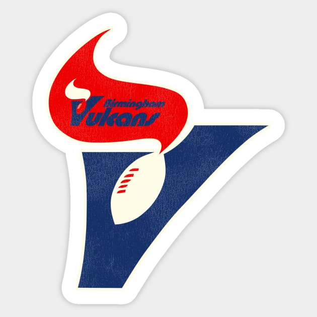 Defunct Birmingham Vulcans Football Team Sticker by Defunctland